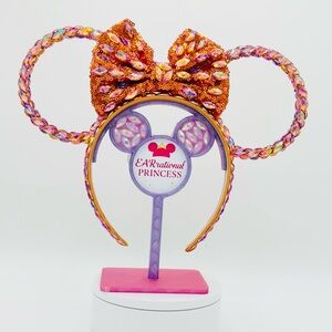 EARrational Princess Orange Mickey Ears Fully bedazzled with Orange Rhinestones🧡